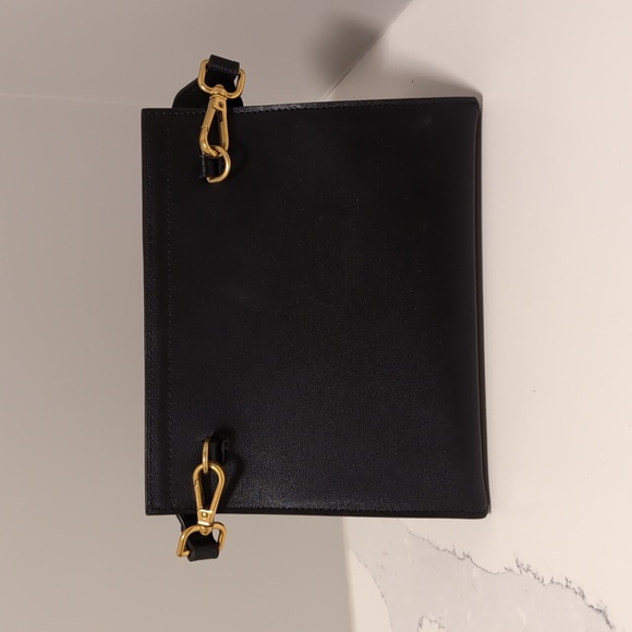 Slowline black leather handbag with dust bag - Picture 3 of 4